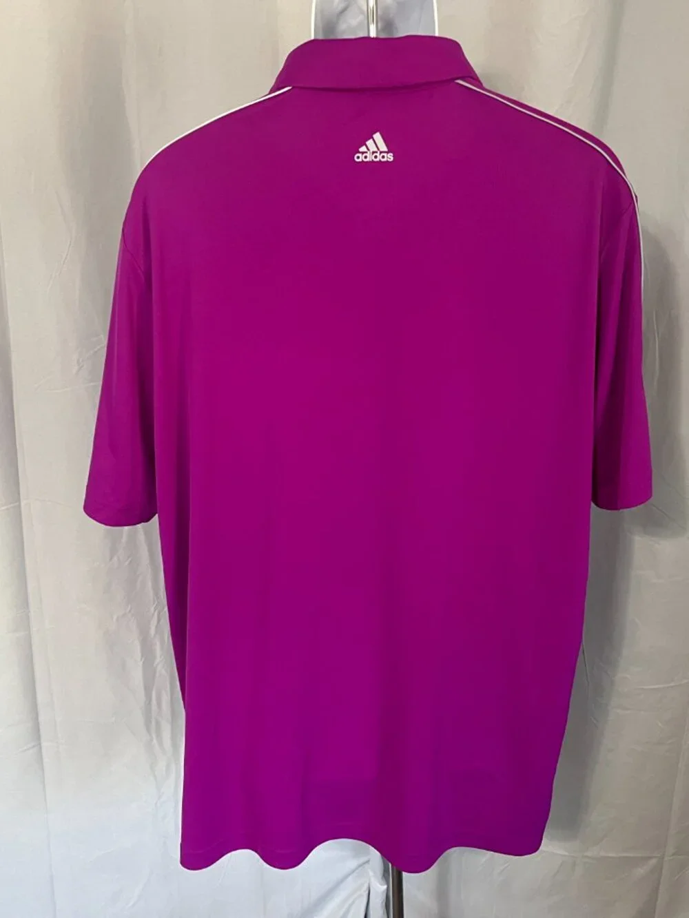 adidas Golf ⛳ Men’s XXL AdiZero Tour Fuchsia White Performance Polo Shirt 🔥